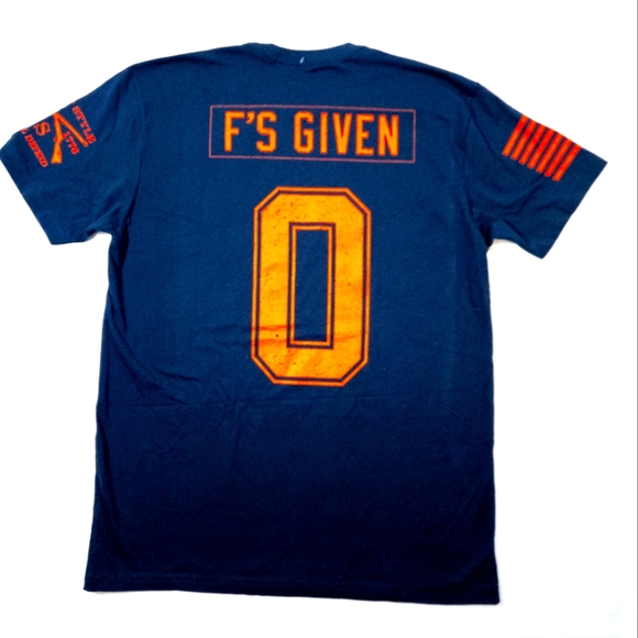 Grunt Style Men's Patriotic Zero F's Given T-Shirt - Picture 5 of 8